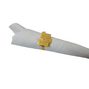 อุปกรณ์บนโต๊ะอาหารแหวนผ้าเช็ดปากทรงกลมเคลือบเงินเงาสำหรับตกแต่งบนโต๊ะสำหรับใช้ประจำวัน - Product Image 5