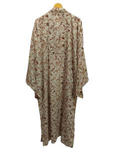 Kimono en soie pour femme Robe longue de nuit, Kimono sari en soie recyclé vintage indien imprimé floral, - Product Image 6