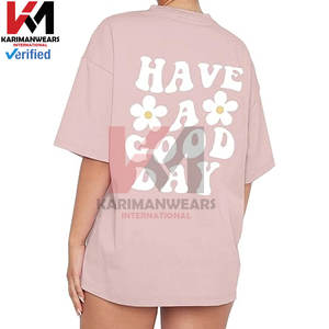 T-shirts imprimés graphiques surdimensionnés pour femmes décontracté à manches courtes épaule tombante coupe ample t-shirts avec col rond confortable Baggy - Product Image 5