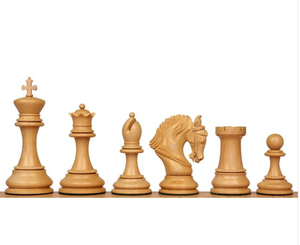 Piezas de Ajedrez de lujo Sheffield Knight de 3,75 pulgadas hechas de Budrose y boj hechas a mano para el juego de torneos profesionales - Product Image 5