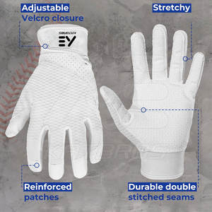Material duradero Guantes de bateo de béisbol de alta resistencia Protección Guantes de bateo de béisbol de seguridad - Product Image 3