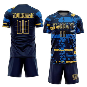 กางเกงขาสั้นระบายอากาศได้ดีวัสดุดีที่สุดเสื้อฟุตบอลเสื้อออกกำลังกายพิมพ์โลโก้ตามสั่ง - Product Image 1