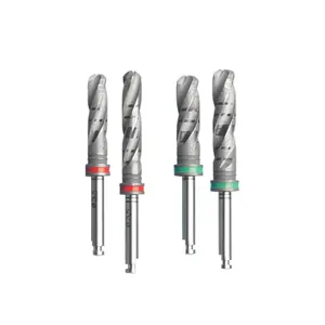Kit de herramientas de implante Dental, taladro y accesorios, llave de conductor, adaptador de conector, guía de taladro, pin paralelo de Trephine