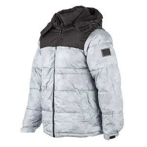 Veste matelassée cagoule légère avec couverture intégrale du visage Vestes pour hommes résistantes à l'eau et à marque personnalisée - Product Image 3