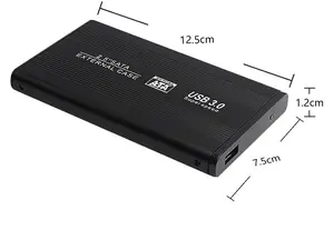 Caja adaptadora 2,5 SATA a USB 3,0 de origen del fabricante para caja de disco duro SSD HDD de 4TB HD