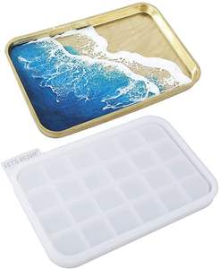 ถาดเรซินแบบโมเดิร์นทำด้วยมือถาดทรงกลมที่สวยงามถาดที่เป็นมิตรกับสิ่งแวดล้อมแบบใช้แล้วทิ้งสำหรับเสิร์ฟและตกแต่งบ้าน - Product Image 4