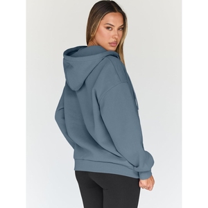 Top Qualité Élégant Femmes Hoodies En Gros Nouveau Design Femmes Hoodies Solide Couleur Femmes Hoodies - Product Image 2