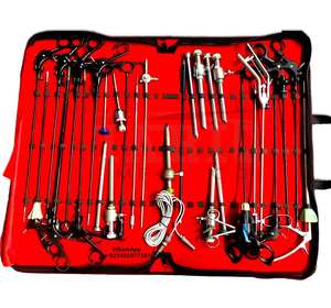 Recién llegado, pinzas laparoscópicas, tijeras, pinza, disector, soporte de aguja, Kit completo de herramientas de cirugía, 3mm/5mm/10mm, plástico de acero - Product Image 3