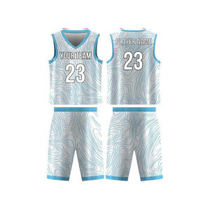 Conjuntos de baloncesto, uniformes de baloncesto personalizados OEM para hombre, camiseta de baloncesto de alta calidad con impresión por sublimación - Product Image 2