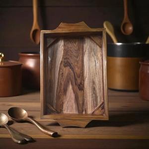 Top Demanded <b>Large</b> Wooden Serving <b>Tray</b> for Dining or Kitchen & Parties and Food Presentation Available at Factory Price - Product Image 2