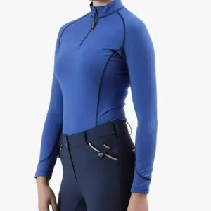 High Quality Performance Horse Rider Wear <b>Base</b> <b>Layer</b> Ladies Equestrian Clothing Tops <b>Long</b> <b>Sleeve</b> Show Shirts - Product Image 1