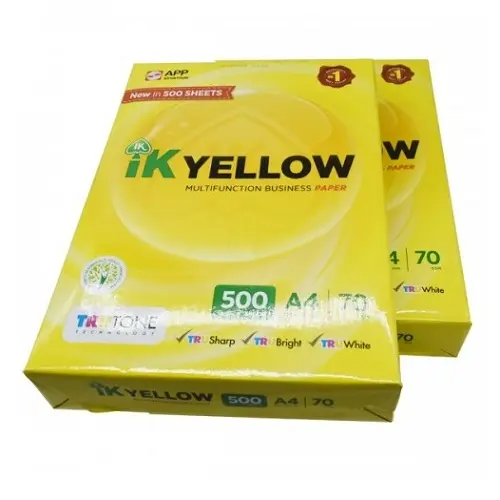 100% Premium Ik Geel Wit 70 75 80 Gsm A4 A3 Papieren Kopieerpapier Uit Thailand