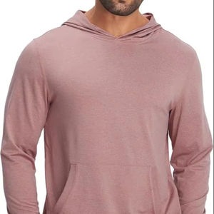 Sudadera con Capucha Sólida para Hombre, Suministro Directo de Fábrica, Teñido en Prenda, Poliéster/Algodón, Forro Polar de Secado Rápido, Diseño con Forro, Servicio OEM Gratuito - Product Image 1