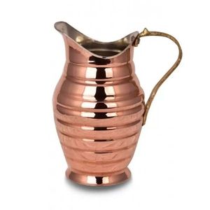 Carafe en cuivre tranché, Carafe, Surahi couleur cuivre Ottoman Style Antalya pour Service de boissons Design authentique pour Tables fantaisie - Product Image 1
