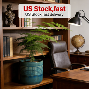 Livraison gratuite, stock US, livraison rapide en 3 jours, pot en céramique émaillée verte fait main, écologique, pour intérieur/extérieur, maison et jardin - Product Image 4