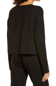 Sudadera de Cuello Redondo Bordada para Mujer, Talla Grande, Sudadera de Forro Polar, Informal, para Calle - Product Image 2