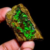 Opale naturelle Welo authentique arc-en-ciel, pierre brute de qualité A.A.A, certifiée IGI, pendentif cadeau pour Noël, Zubeda Gems