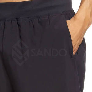 Vente en ligne Short de course léger pour homme 100% coton Motif solide Design unique Vente en gros - Product Image 6