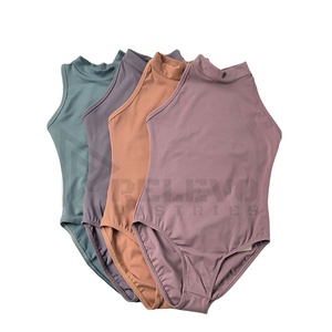 Justaucorps de gymnastique personnalisé avec strass, 220 GSM, polyester, spandex, maille, manches longues, compétition, entraînement, vêtements de danse pour femmes RELEVO - Product Image 6