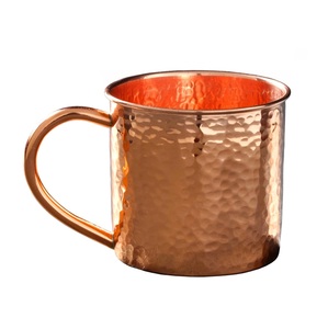 Nouveau conçu 100% pur cuivre Moscou mule martelé tasse pour boire cocktail bière Vicky tasse ensemble de 2 pièces - Product Image 4