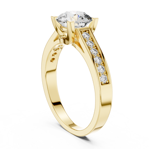 Bague en diamant de laboratoire Harmonic Jewels 1,15 ct, or 14 carats, 4 griffes, design rond, EF VS1-2, bijoux fins personnalisés - Product Image 5
