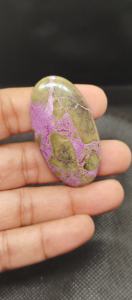 อัญมณี UDGEMS รุ่น 502 สีม่วงธรรมชาติ พูร์เพอร์ไรต์ ทรงหลังเบี้ย ยอดนิยมสำหรับทำเครื่องประดับ ขายส่ง ขั้นต่ำ 100 กรัม - Product Image 5