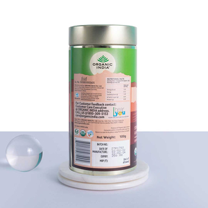 Tisane Tulsi Thé au gingembre 100g Étain Servir comme un délicieux quotidien qui apaise l'esprit comme il guérit le corps - Product Image 4