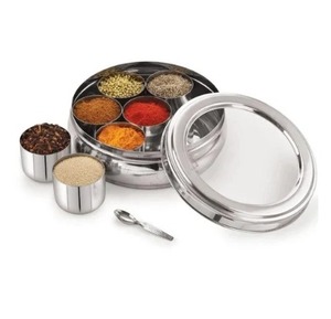Récipient de stockage de boîte à épices indienne d'acier inoxydable Offre Spéciale pour l'usage de cuisine - Product Image 1
