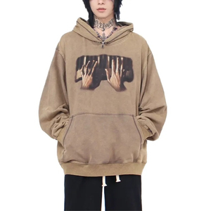 Sweats à capuche personnalisés pour hommes et femmes, polaire, pull-over, hiver, chaud, streetwear, style décontracté, manches longues, broderie de haute qualité, impression - Product Image 5
