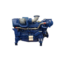 Moteur diesel marin Weichai WP13 pour bateau, moteur in-bord avec boîte de vitesses et transmission 400hp 430hp 450hp 500hp 550hp