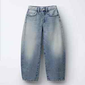 Pantalon baggy en jean délavé, fabricant de jeans personnalisés, jambe large, taille haute, double genouillère, jean baggy pour homme - Product Image 3