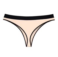 Braguitas sin Costuras para Mujer, Elásticas, de Talle Medio, Transpirables, de Algodón, con Encaje