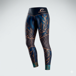 Leggings longs à taille haute pour femmes OSTRIYA, imprimé géométrique, extensibles, en spandex et polyester, logo personnalisé, leggings de haute qualité - Product Image 5