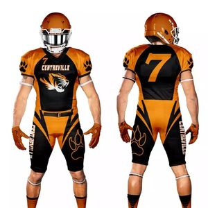 American Football Team Uniform Sets Best Quality Breathable Quick Dry Digital Print Custom Team Name Jersey Sportswear 100% - Product Image 2
