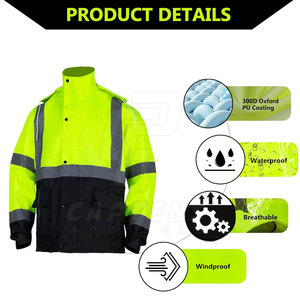 Servicio OEM Trajes de lluvia de nuevo estilo Trajes de lluvia de color sólido de alta calidad Venta en línea Trajes de lluvia - Product Image 5