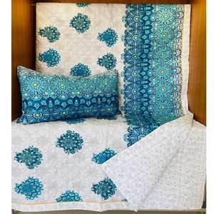 100% Organic Cotton Luxury Grade Duvet <b>Cushions</b> Bedding Sets Dry Plant Printed Safe Packing GOTS Certificate Embroidered King - Product Image 5