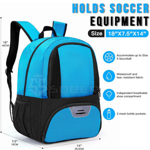 <b>Large</b> <b>Capacity</b> <b>Backpack</b> with USB & Anti-Theft Feature Custom Logo Plus Size Football Bags Made with Durable Polyester Lining - Product Image 6