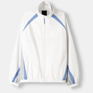 Chaqueta Casual para Hombre de la Mejor Calidad, Hecha a Medida, Transpirable, Ecológica, de Poliéster Tejido, con Cuello Camisero, Cierre de Cremallera Frontal y Logotipo - Product Image 1