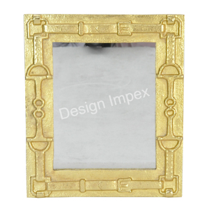 Espejo enmarcado con broca de caballo rectangular con acabado antiguo Espejo ecuestre de lujo moderno más vendido a precios asequibles - Product Image 3