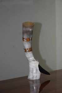 Cuerno para beber tallado en 3D de alta calidad, artesanías naturales de lujo más vendidas con soporte - Product Image 3