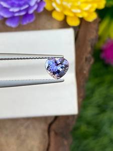 Tanzanite ธรรมชาติรูปหัวใจ0.87น้ำหนัก CT ตาสะอาดขนาด6.08 -6.64มม. พลอยแทนซาไนต์สวยรูปหัวใจ Tanzanite - Product Image 3
