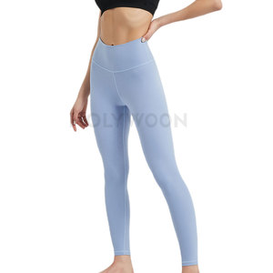 Elegant Look Yoga <b>Leggings</b> with Elastic Waistband Solid <b>Pattern</b> High Quality Quick Dry & Breathable for Home & Outdoor Use - Product Image 5