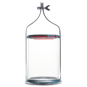 New Ultimate High Quality Finishing Design Glass & Metal Silver Polished Finished Handmade <b>T</b> <b>Light</b> <b>Candle</b> Holder Custom Quantity - Product Image 1