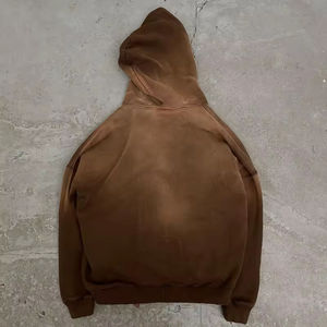 Sweat à capuche d'impression bouffante lourde de haute qualité personnalisé surdimensionné hommes pull d'hiver en éponge française sweats à capuche en molleton brodé - Product Image 3