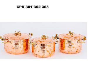 Serveur alimentaire moderne en bois et acier inoxydable d'une capacité de 3 litres avec poignée en laiton à motif floral HotCase et HotPot pour usage domestique - Product Image 5