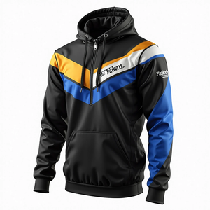 Sudaderas Personalizadas para Hombre, Algodón Combinado, Estilo Urbano Sublimado, Holgadas, Duraderas, Casuales y Elegantes - Product Image 2