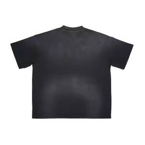 Sun Faded Primavera Verano Lavado Desgastado Tendencia Camisa de manga corta para hombre para Unisex Algodón orgánico de gran tamaño en alta calidad - Product Image 5