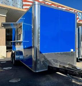 Remolque de Concesión Azul Oscuro de Eje Tándem de 7×16 de 2024, Unidad Móvil de Catering de Comida - Product Image 3