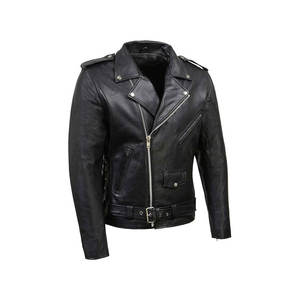 El mejor diseño de chaqueta de cuero de motorista para hombres personalizada/chaqueta de cuero de oveja para hombres/chaqueta de cuero acolchada - Product Image 4