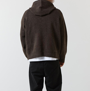 Venta al por mayor de alta calidad de punto personalizado Sudadera con capucha de gran tamaño ropa de moda hombres sudaderas con capucha pulóver sudaderas con capucha de algodón 2024 - Product Image 4
